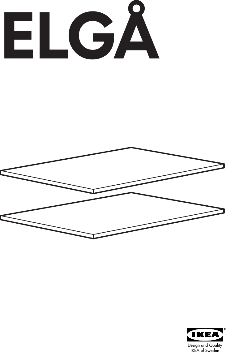 Page 1 of 4 - Ikea Ikea-Elga-Extra-Shelves-Assembly-Instruction