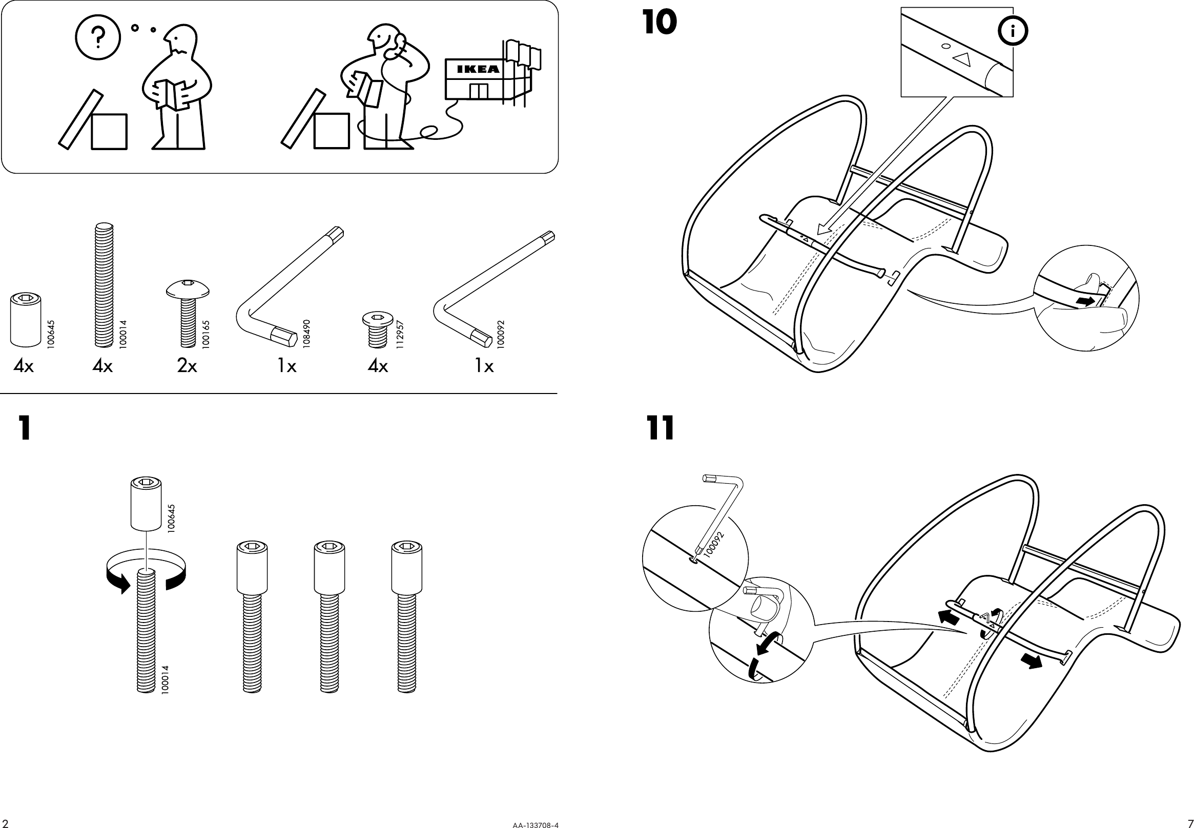 Page 2 of 4 - Ikea Ikea-Emmabo-Rocking-Chair-Assembly-Instruction-2  Ikea-emmabo-rocking-chair-assembly-instruction