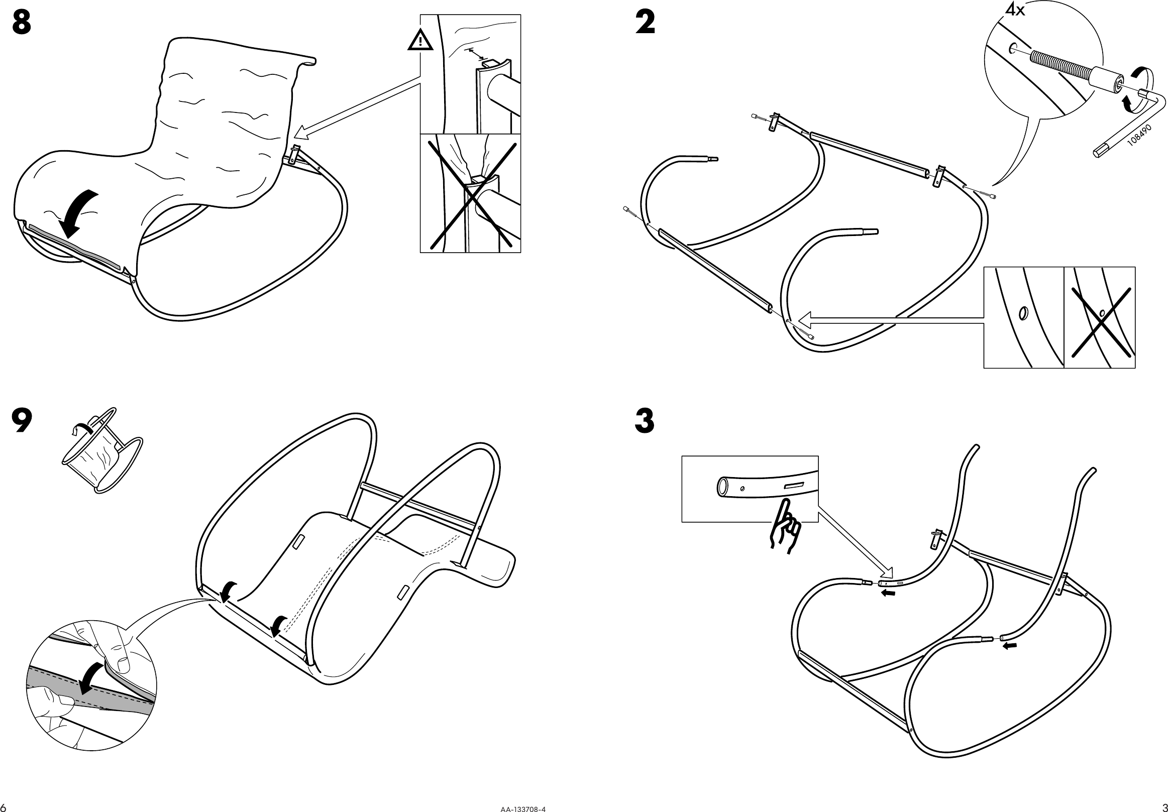 Page 3 of 4 - Ikea Ikea-Emmabo-Rocking-Chair-Assembly-Instruction-2  Ikea-emmabo-rocking-chair-assembly-instruction
