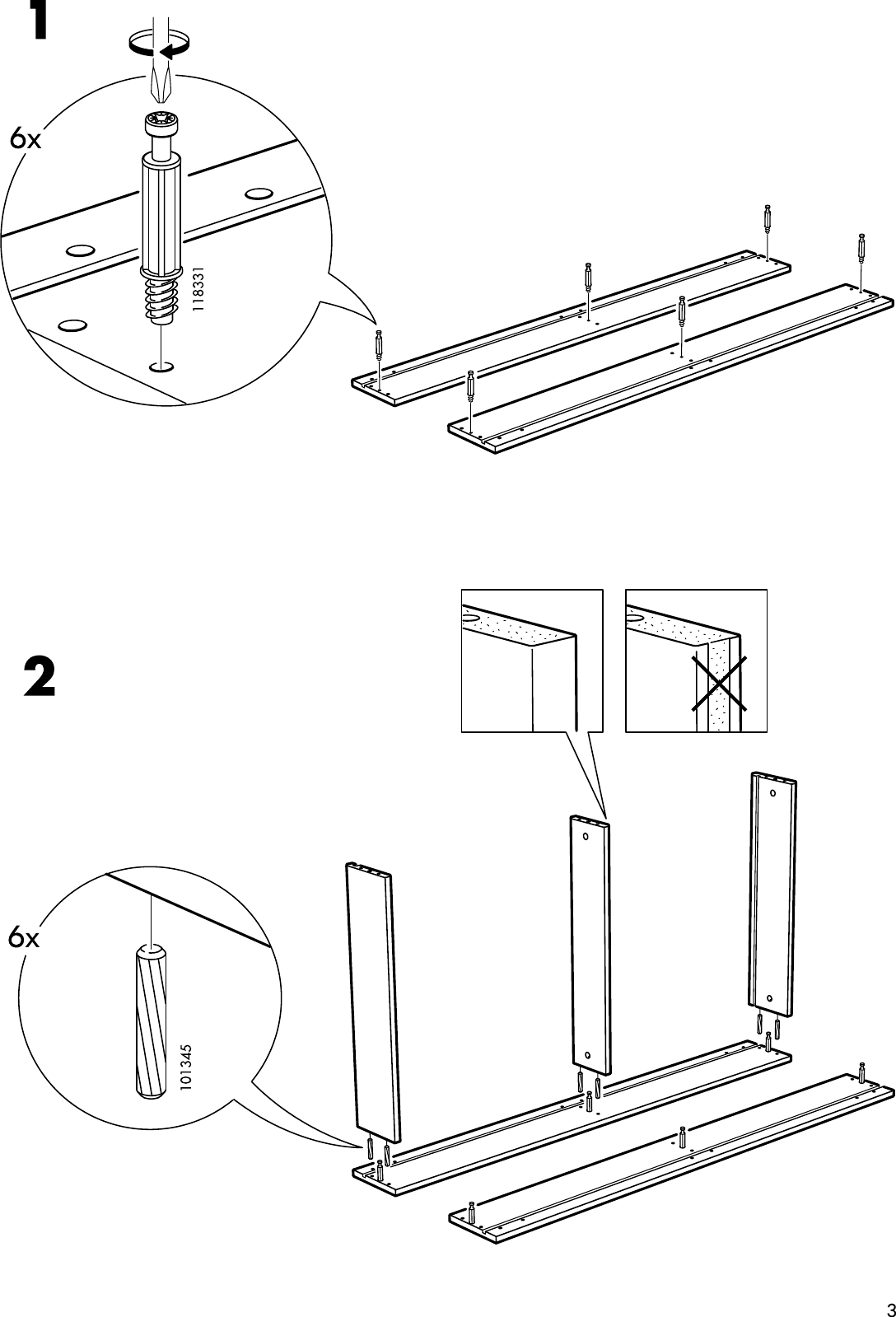 Page 3 of 8 - Ikea Ikea-Engan-Bed-Storage-Box-Assembly-Instruction