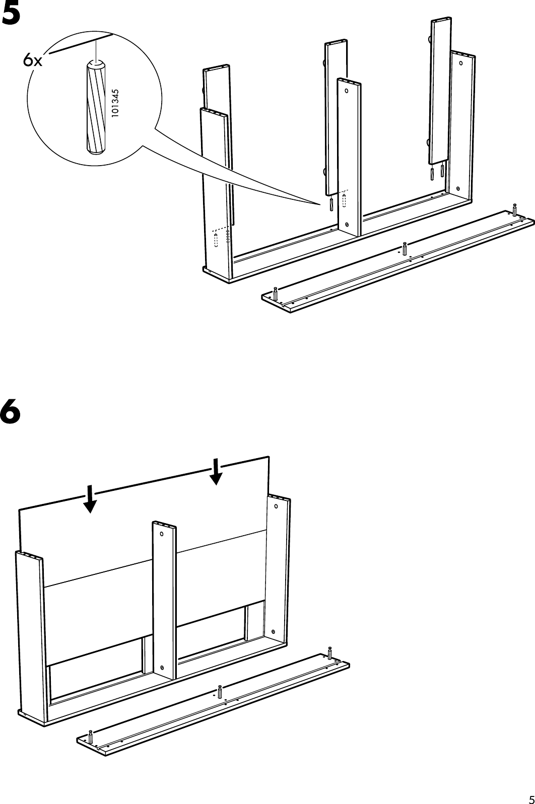 Page 5 of 8 - Ikea Ikea-Engan-Bed-Storage-Box-Assembly-Instruction