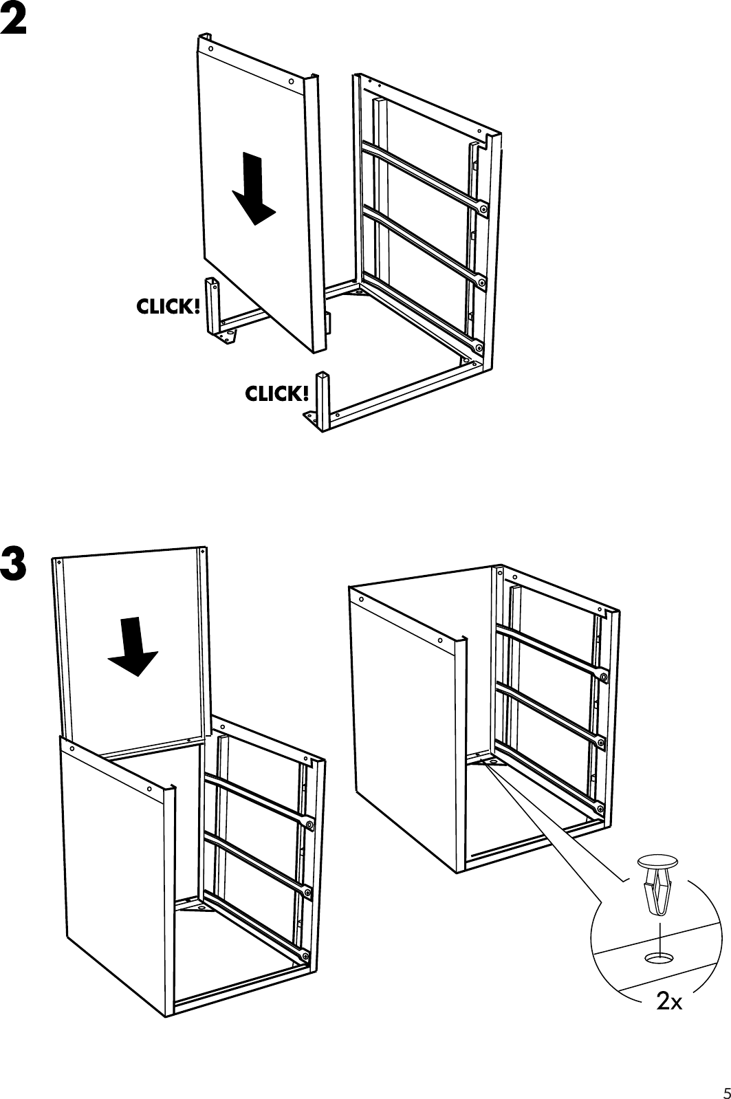 Page 5 of 12 - Ikea Ikea-Erik-Drawer-Unit-3Drawers-16X23-Assembly-Instruction