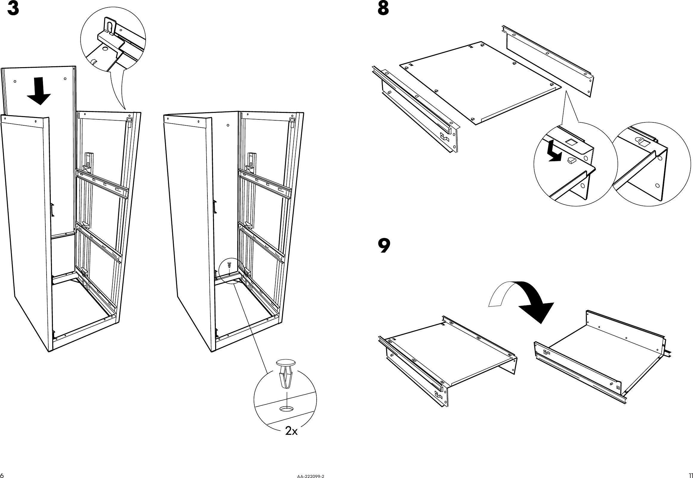 Page 6 of 8 - Ikea Ikea-Erik-File-Cabinet-16-1-8X41-Assembly-Instruction