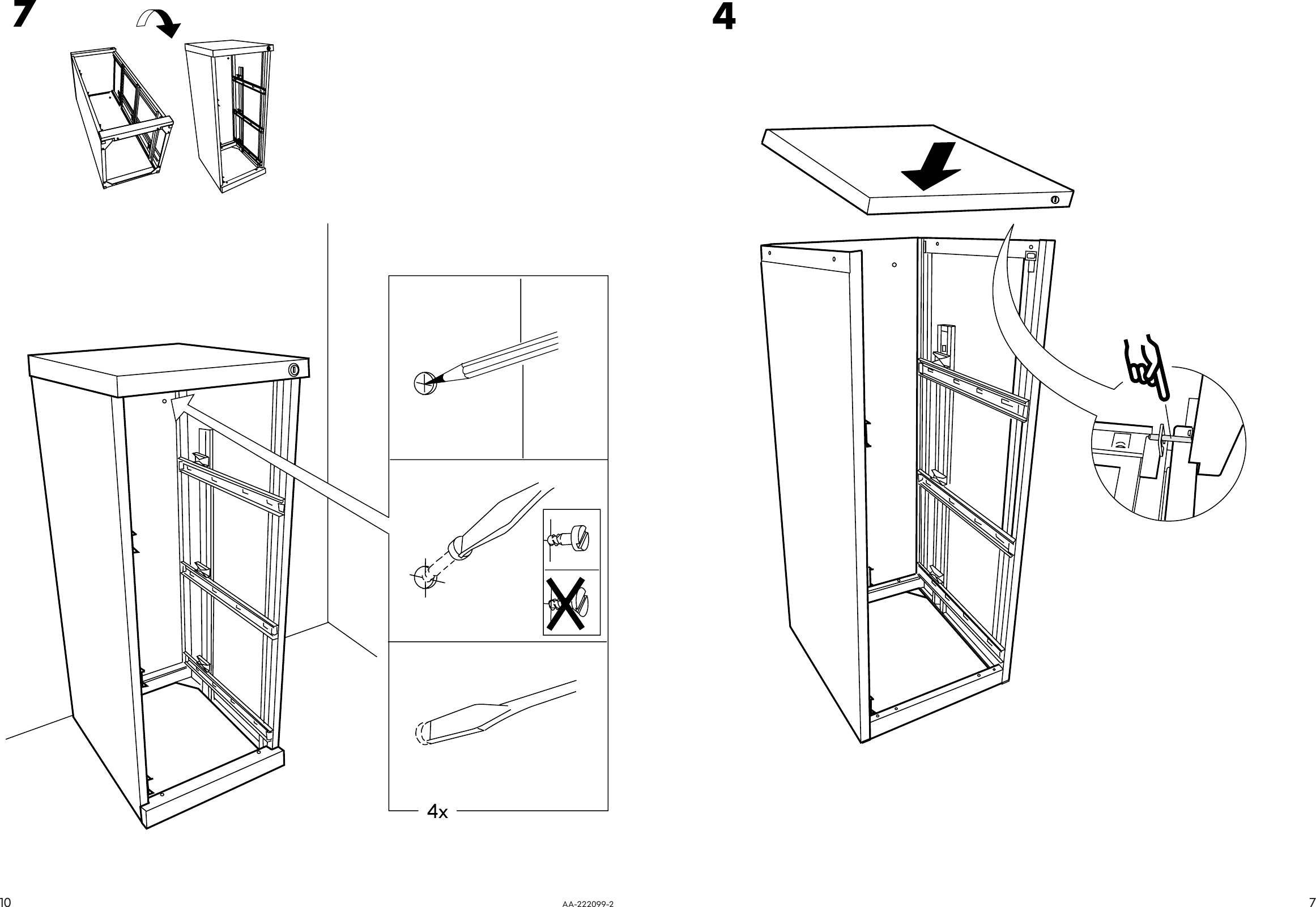 Page 7 of 8 - Ikea Ikea-Erik-File-Cabinet-16-1-8X41-Assembly-Instruction