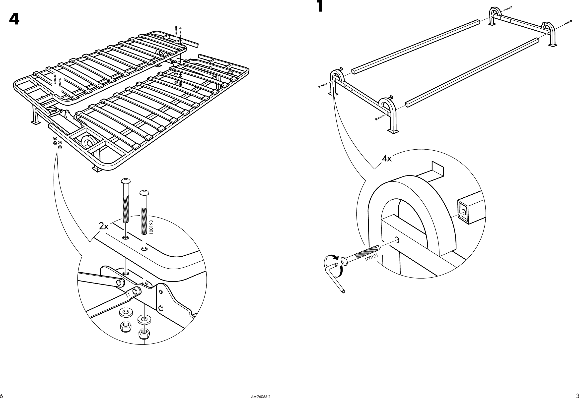 Page 3 of 4 - Ikea Ikea-Exarby-Sofa-Bed-Frame-Assembly-Instruction-3  Ikea-exarby-sofa-bed-frame-assembly-instruction