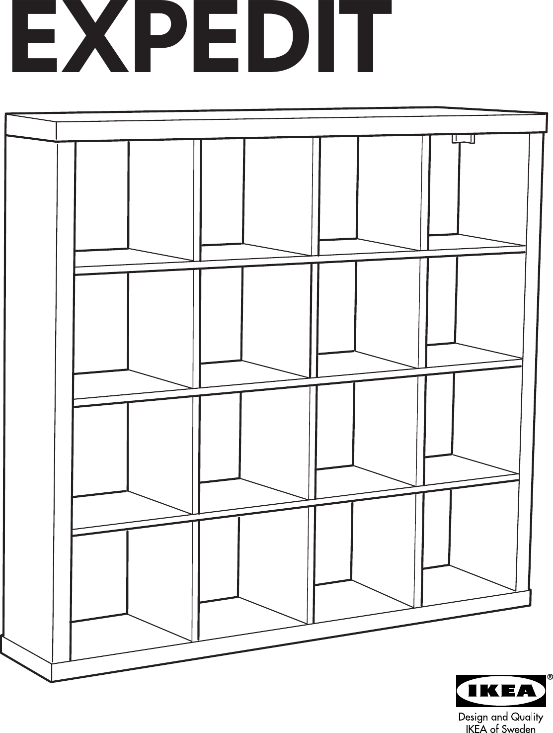 Ikea Expedit Bookc 58 5 8X58 8 Assembly Instruction