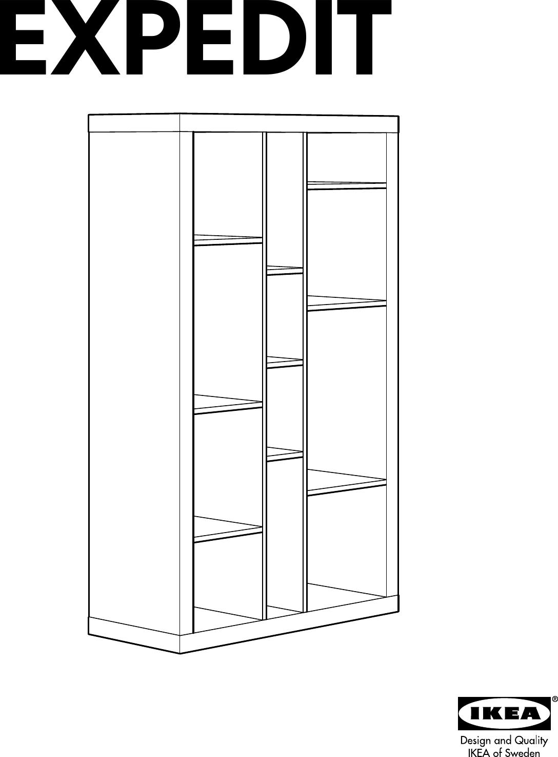 Ikea Expedit Bookcase 35X58 Assembly Instruction