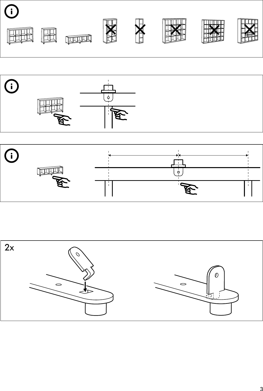 Page 3 of 4 - Ikea Ikea-Expedit-Castors-Assembly-Instruction