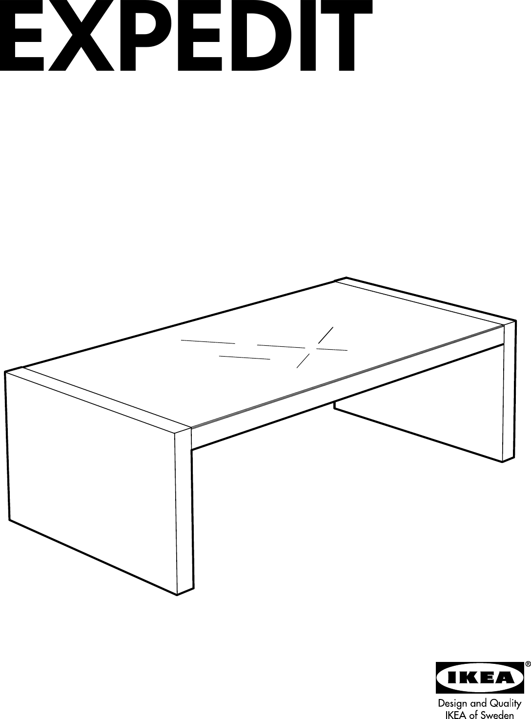 Page 1 of 8 - Ikea Ikea-Expedit-Coffee-Table-Rectangle-Assembly-Instruction