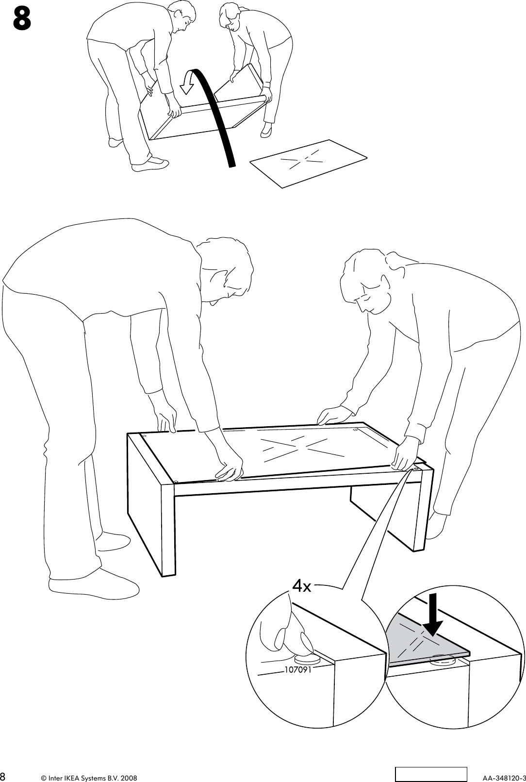 Page 8 of 8 - Ikea Ikea-Expedit-Coffee-Table-Rectangle-Assembly-Instruction