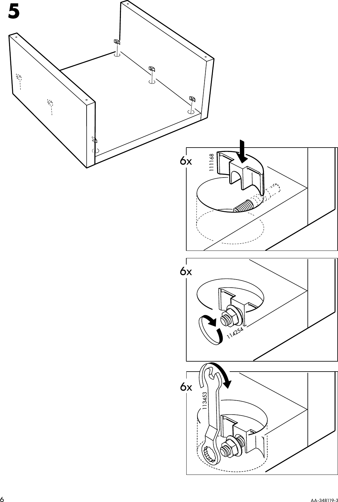 Page 6 of 8 - Ikea Ikea-Expedit-Coffee-Table-Square-Assembly-Instruction
