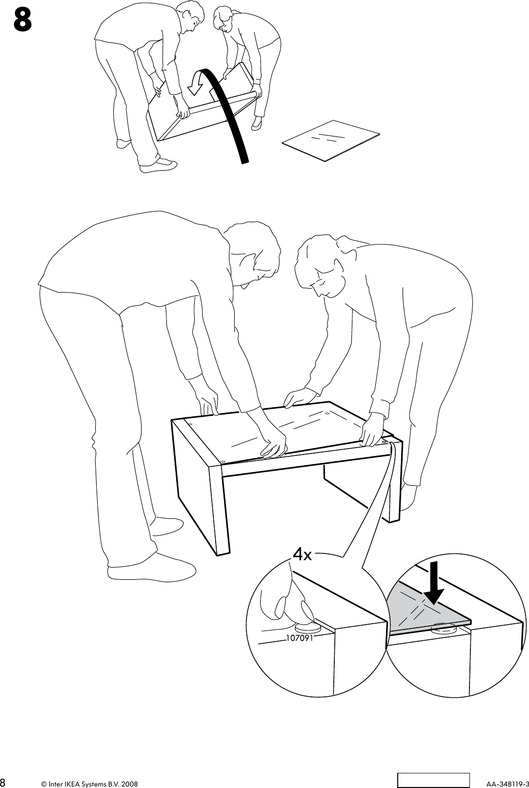 Page 8 of 8 - Ikea Ikea-Expedit-Coffee-Table-Square-Assembly-Instruction