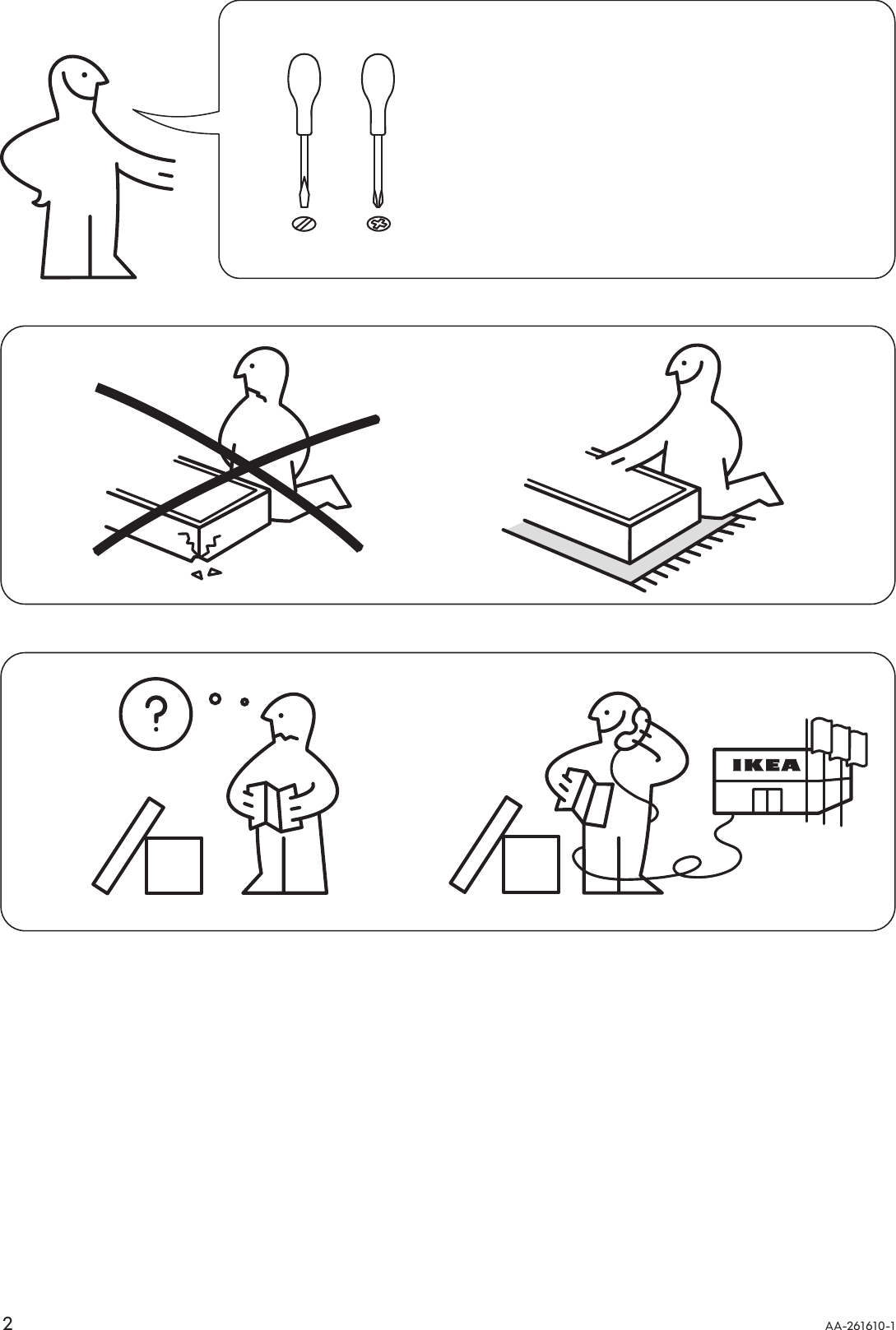 Page 2 of 8 - Ikea Ikea-Expedit-Desk-Assembly-Instruction