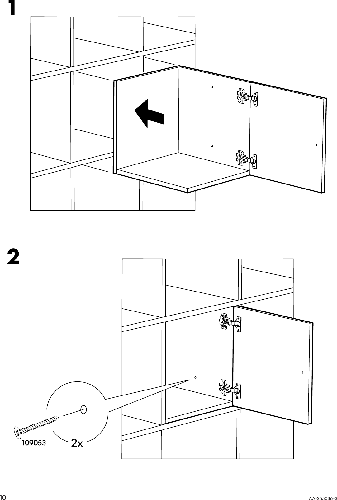 Page 10 of 12 - Ikea Ikea-Expedit-Insert-Door-13X13-Assembly-Instruction