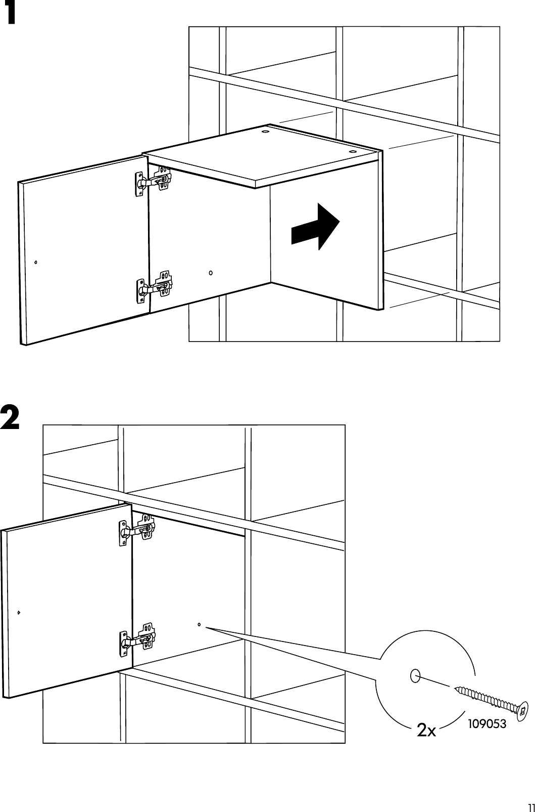 Page 11 of 12 - Ikea Ikea-Expedit-Insert-Door-13X13-Assembly-Instruction