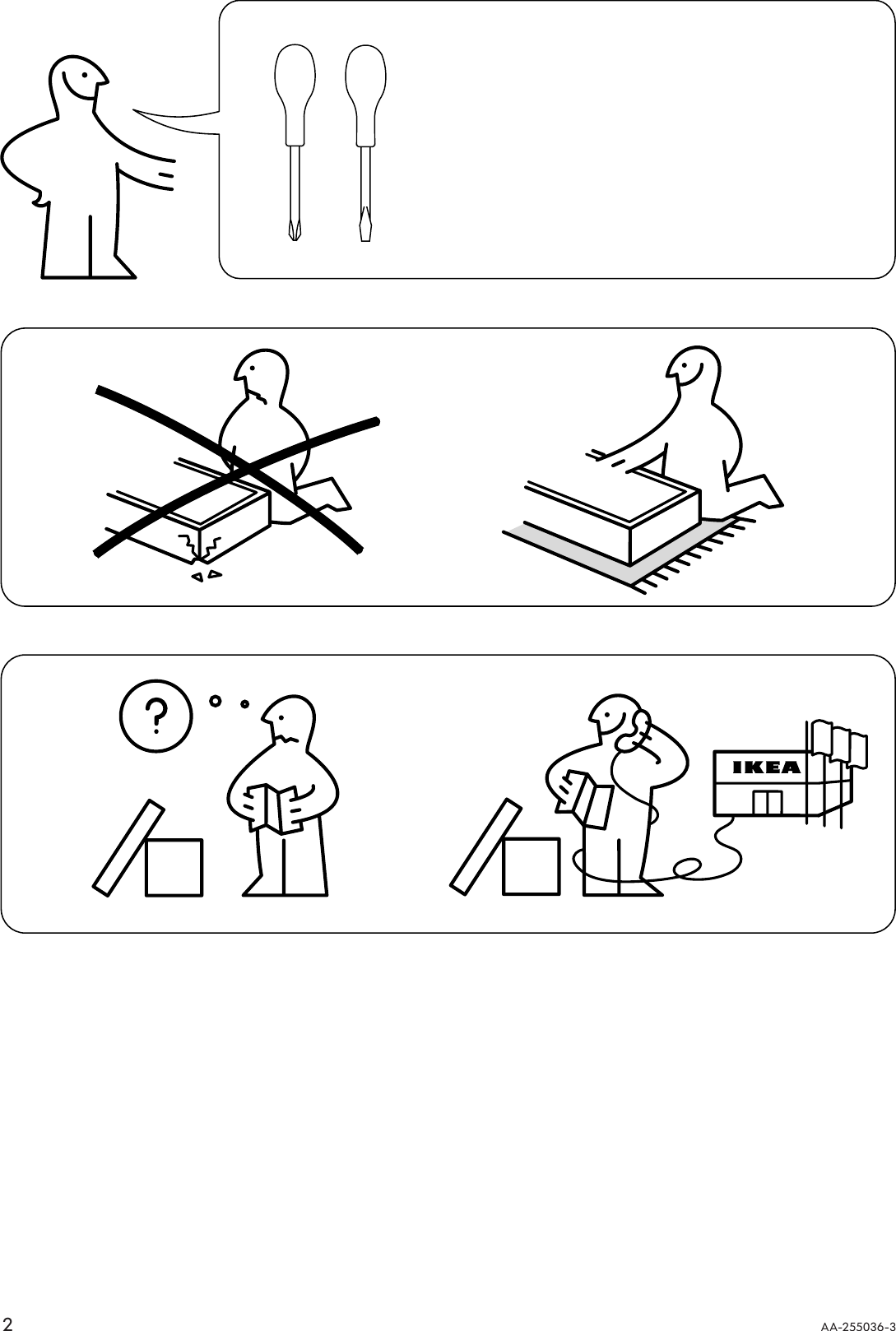 Page 2 of 12 - Ikea Ikea-Expedit-Insert-Door-13X13-Assembly-Instruction