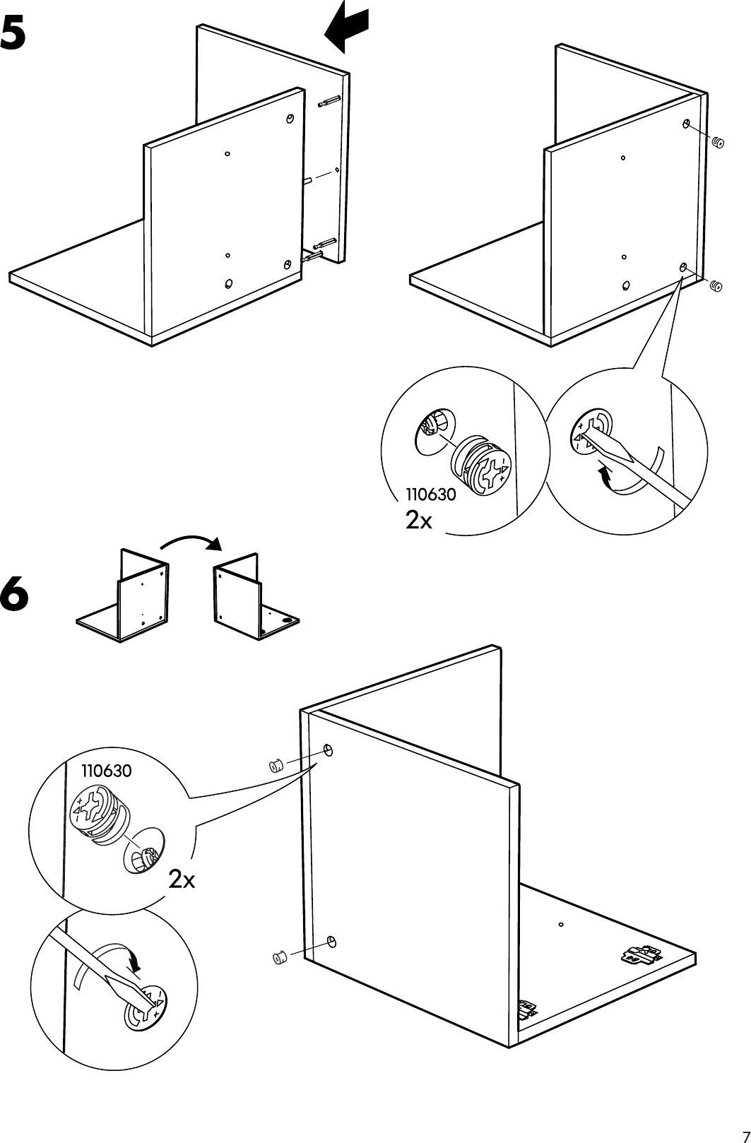 Page 7 of 12 - Ikea Ikea-Expedit-Insert-Door-13X13-Assembly-Instruction