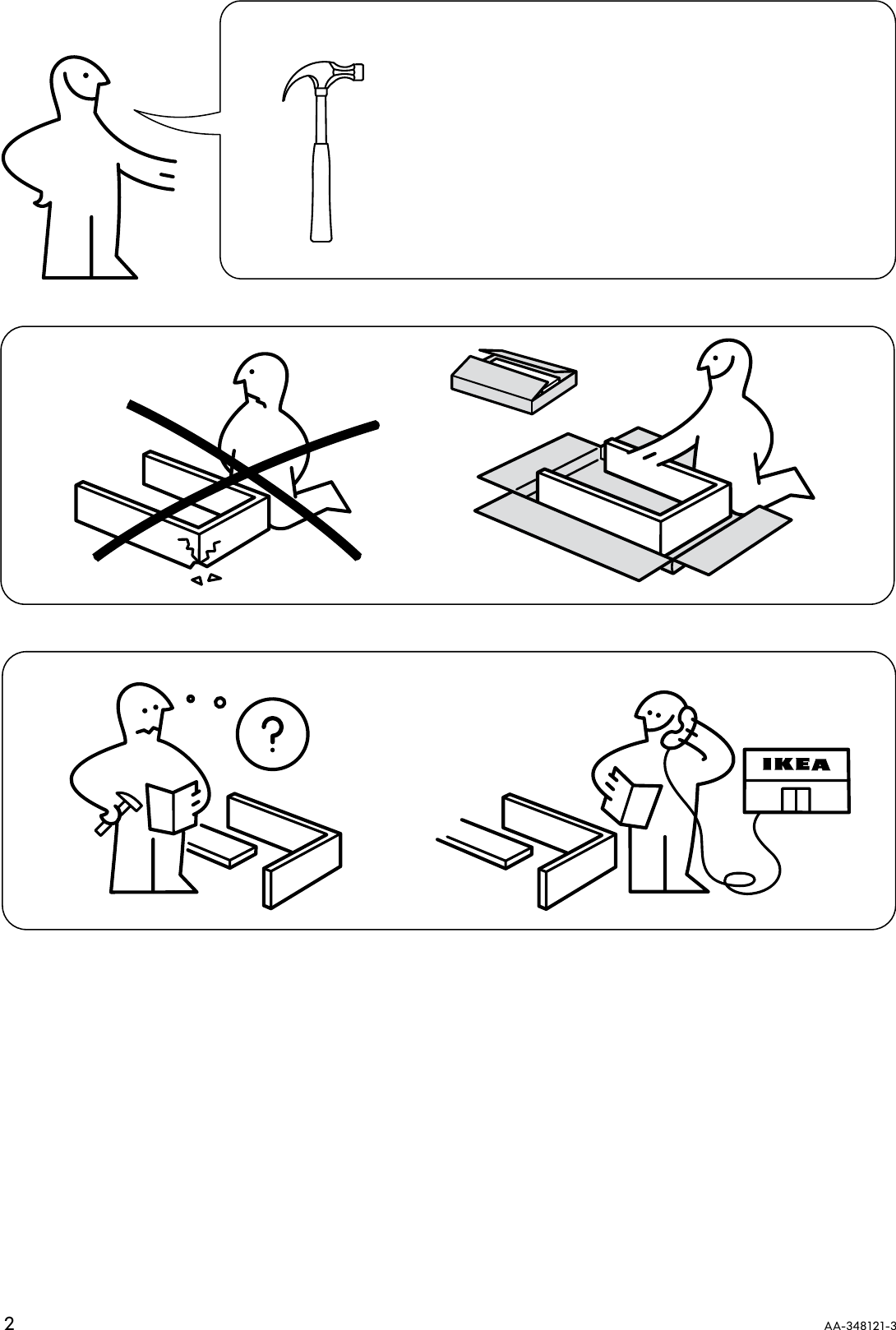 Page 2 of 8 - Ikea Ikea-Expedit-Side-Table-Assembly-Instruction