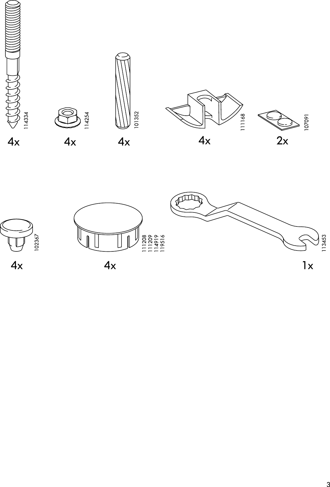 Page 3 of 8 - Ikea Ikea-Expedit-Side-Table-Assembly-Instruction
