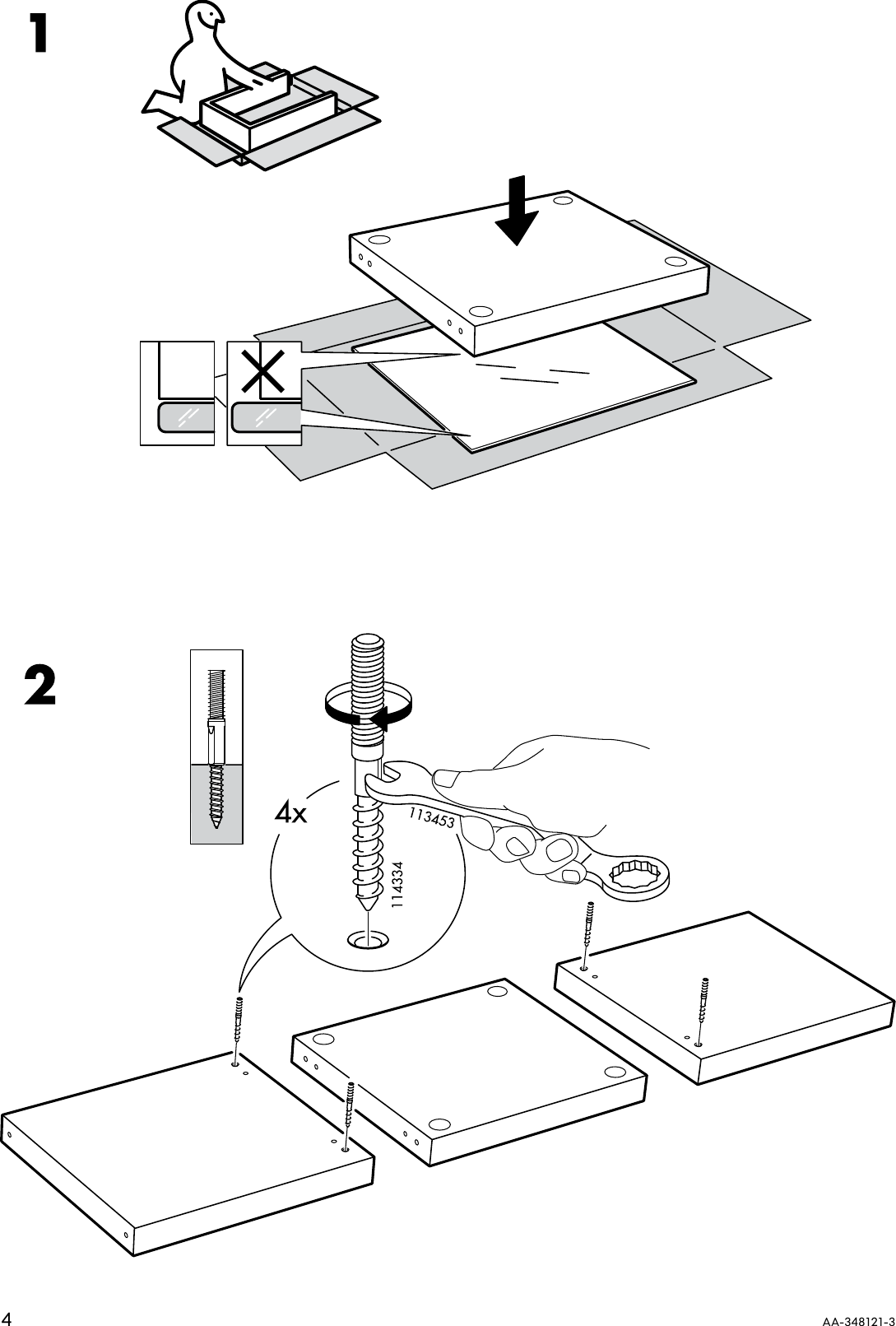 Page 4 of 8 - Ikea Ikea-Expedit-Side-Table-Assembly-Instruction