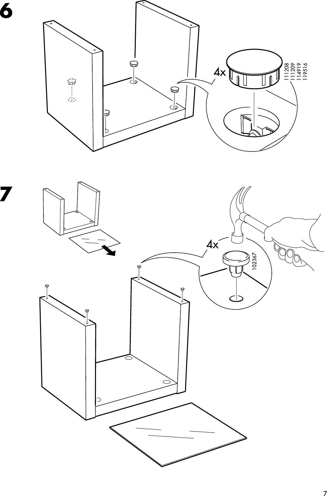 Page 7 of 8 - Ikea Ikea-Expedit-Side-Table-Assembly-Instruction