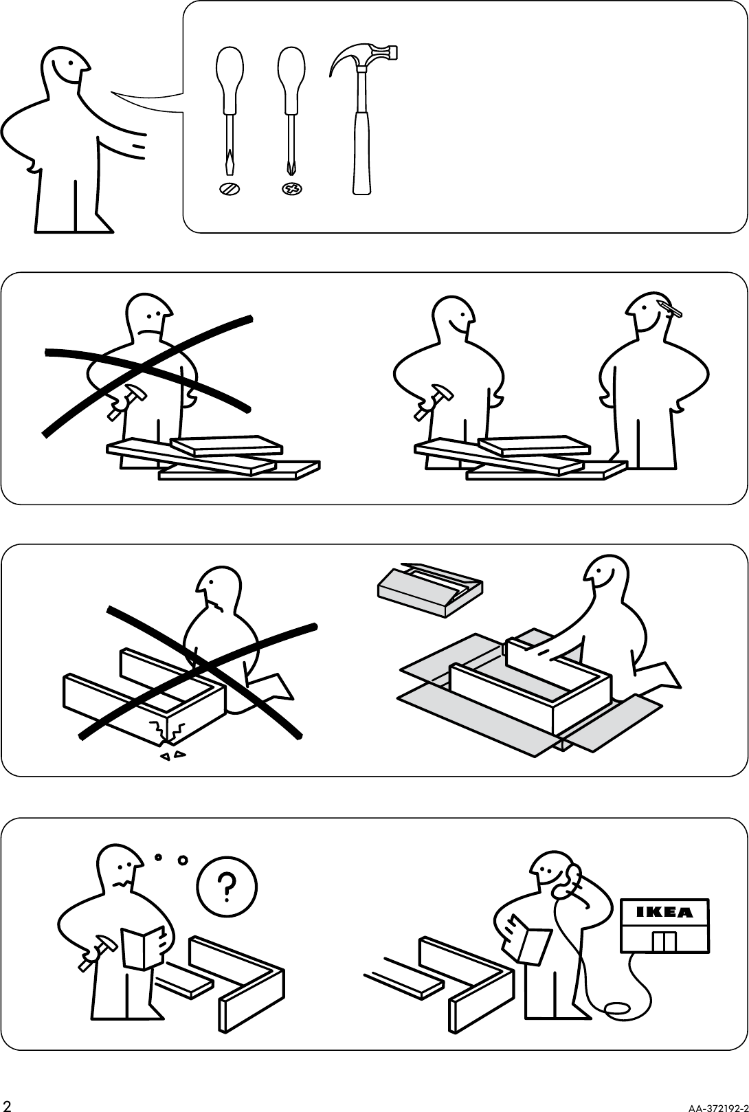 Page 2 of 8 - Ikea Ikea-Expedit-Sofa-Table-Assembly-Instruction
