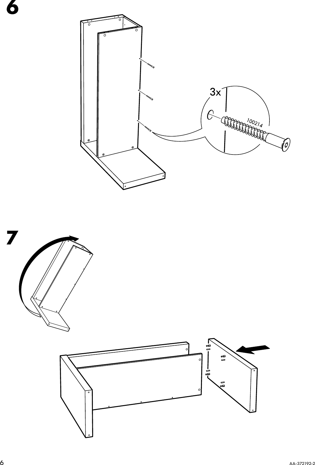 Page 6 of 8 - Ikea Ikea-Expedit-Sofa-Table-Assembly-Instruction