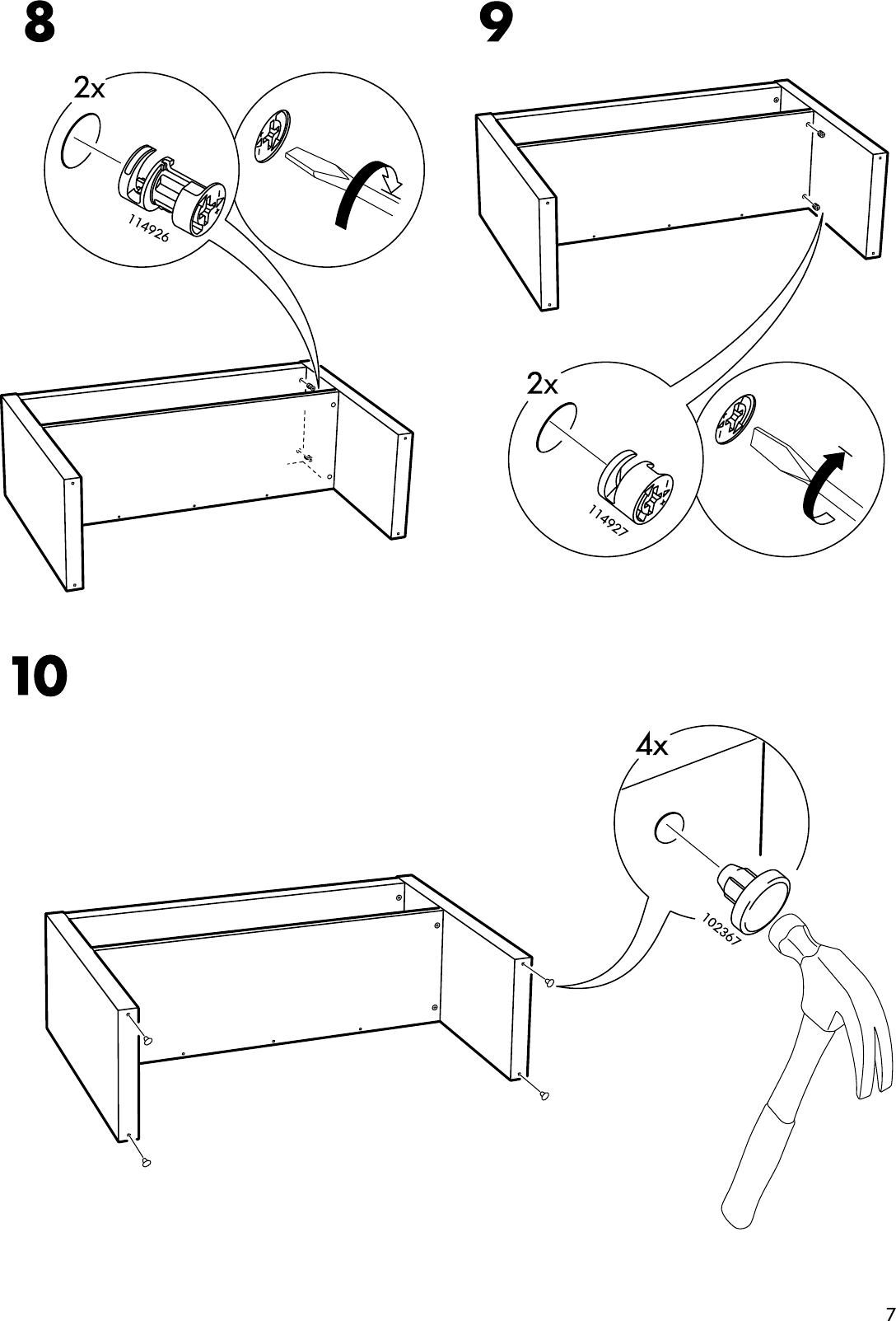 Page 7 of 8 - Ikea Ikea-Expedit-Sofa-Table-Assembly-Instruction