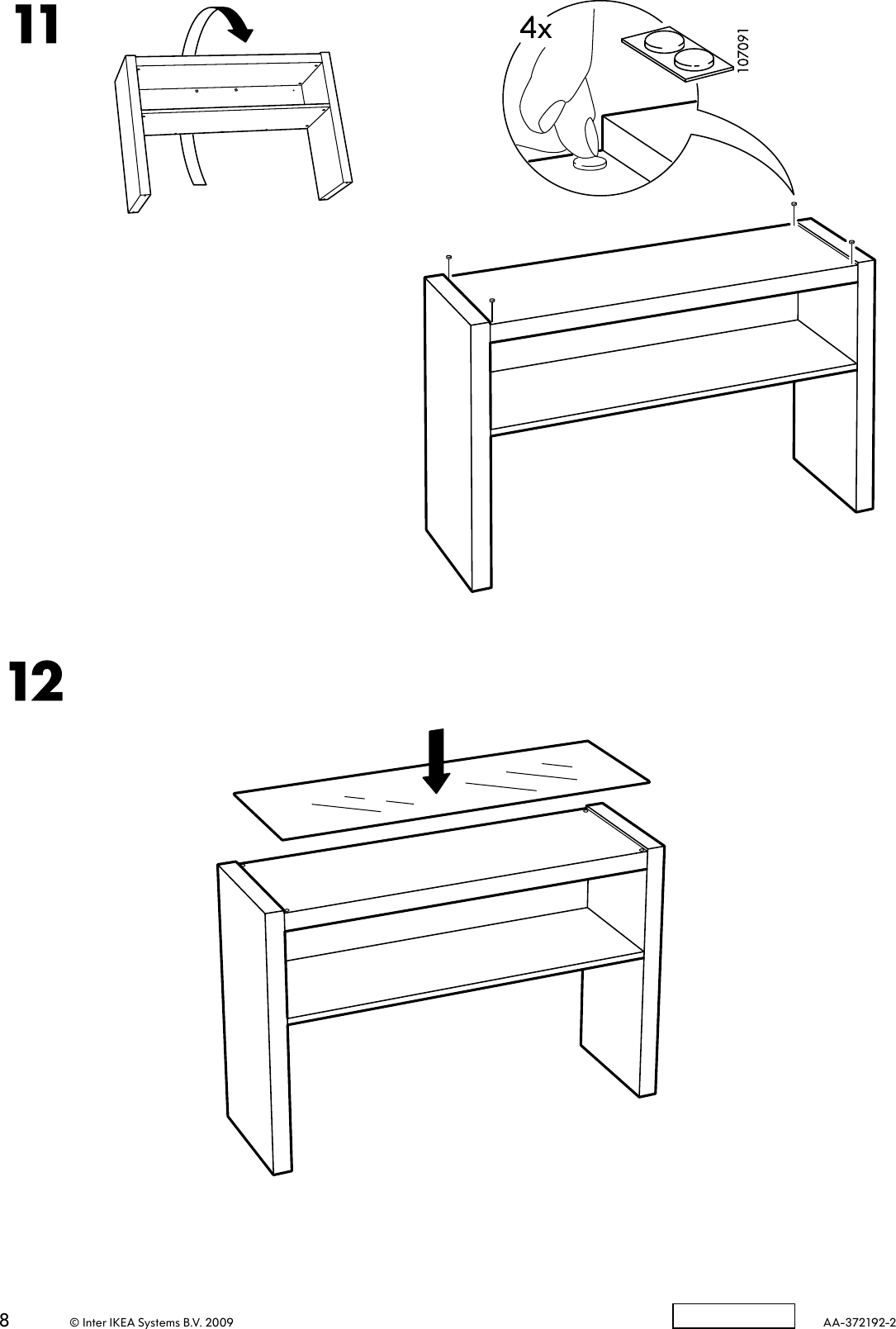 Page 8 of 8 - Ikea Ikea-Expedit-Sofa-Table-Assembly-Instruction