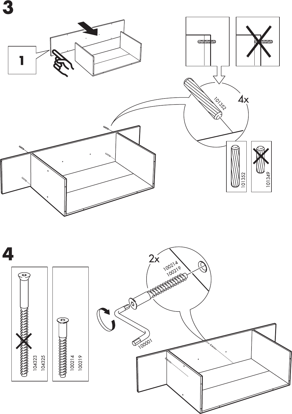 Ikea Expedit Tv Storage Unit 73X73 Assembly Instruction