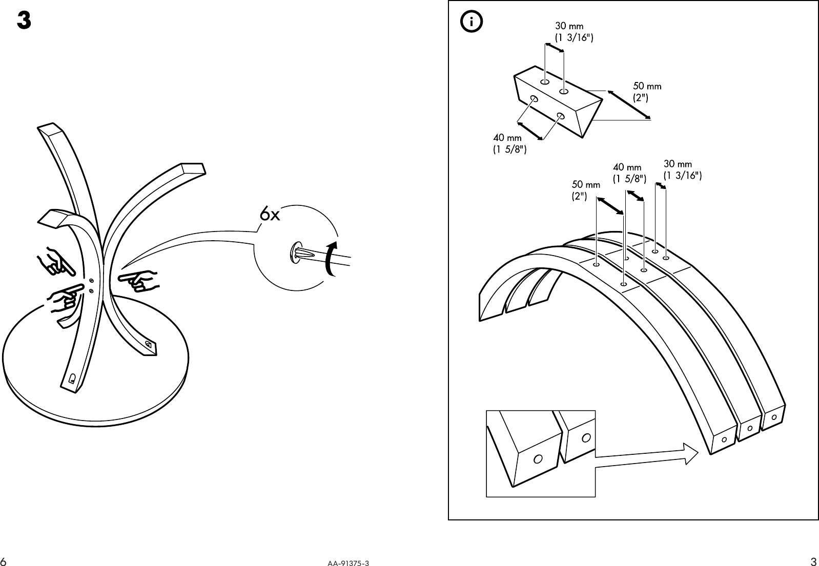 Page 3 of 4 - Ikea Ikea-Fornbro-Pedestal-Table-18-Assembly-Instruction-2  Ikea-fornbro-pedestal-table-18-assembly-instruction