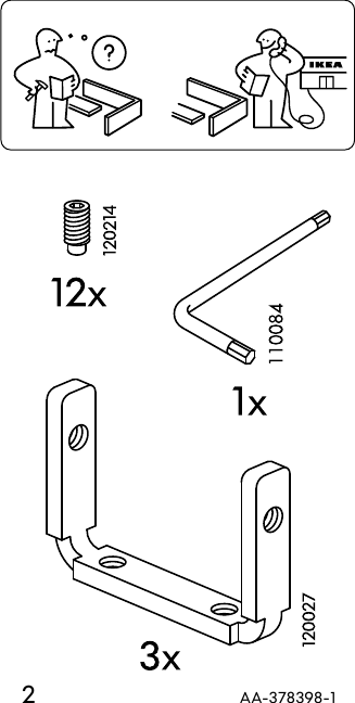 Page 2 of 8 - Ikea Ikea-Framsta-Angled-Connectors-Assembly-Instruction