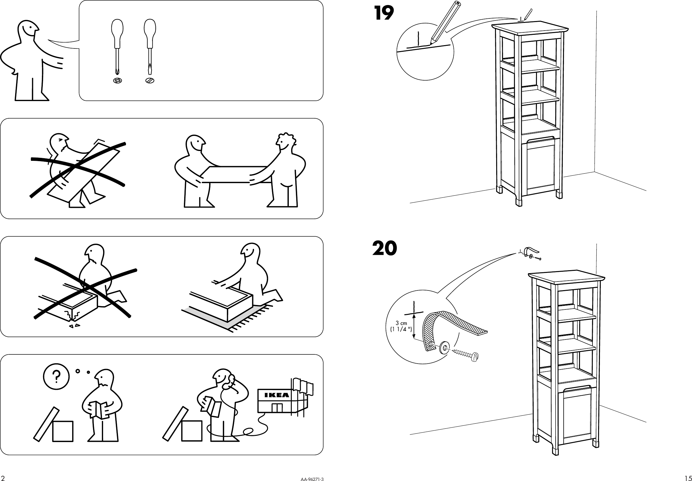 Page 2 of 8 - Ikea Ikea-Freden-Shelving-Unit-Assembly-Instruction