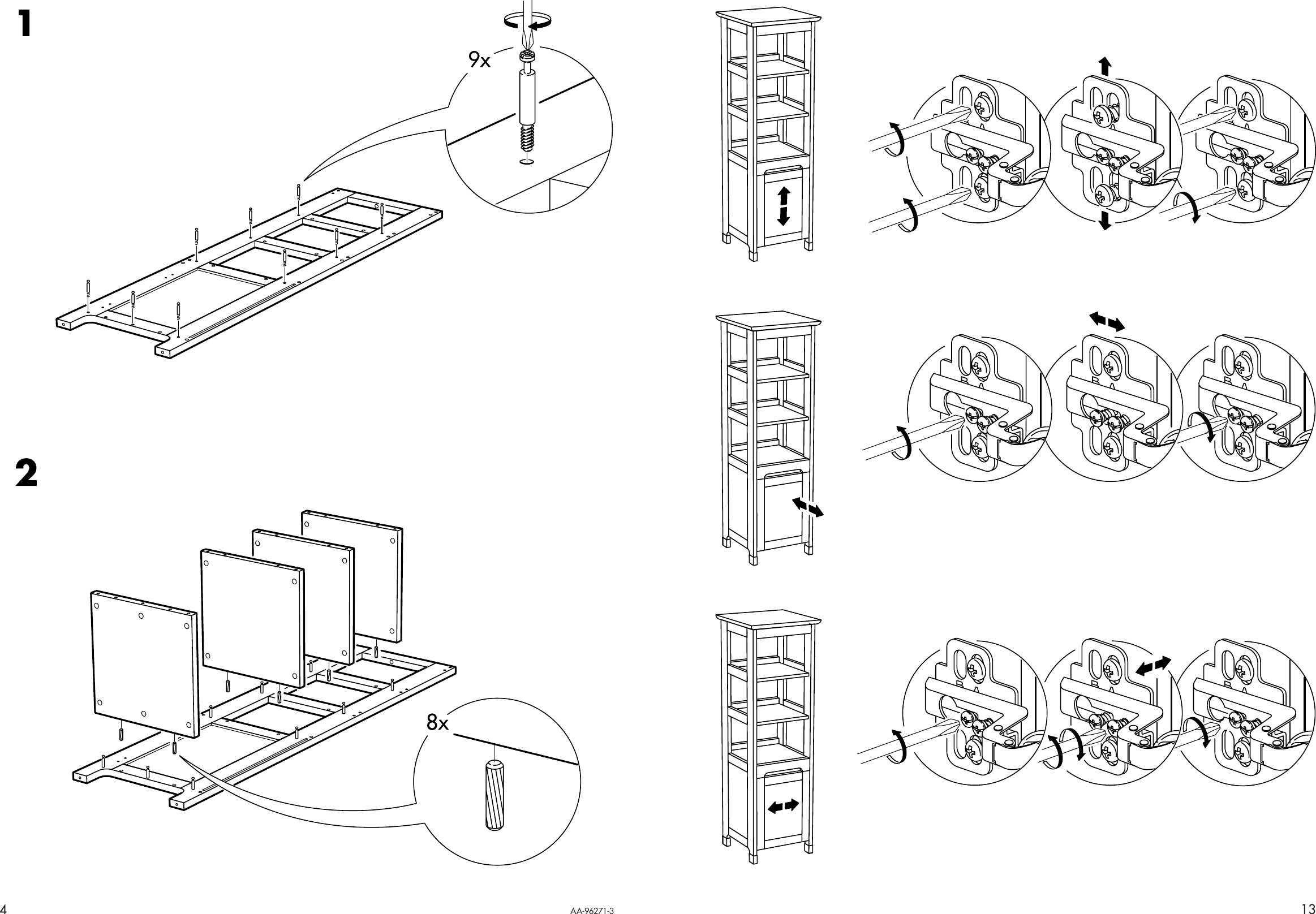 Page 4 of 8 - Ikea Ikea-Freden-Shelving-Unit-Assembly-Instruction