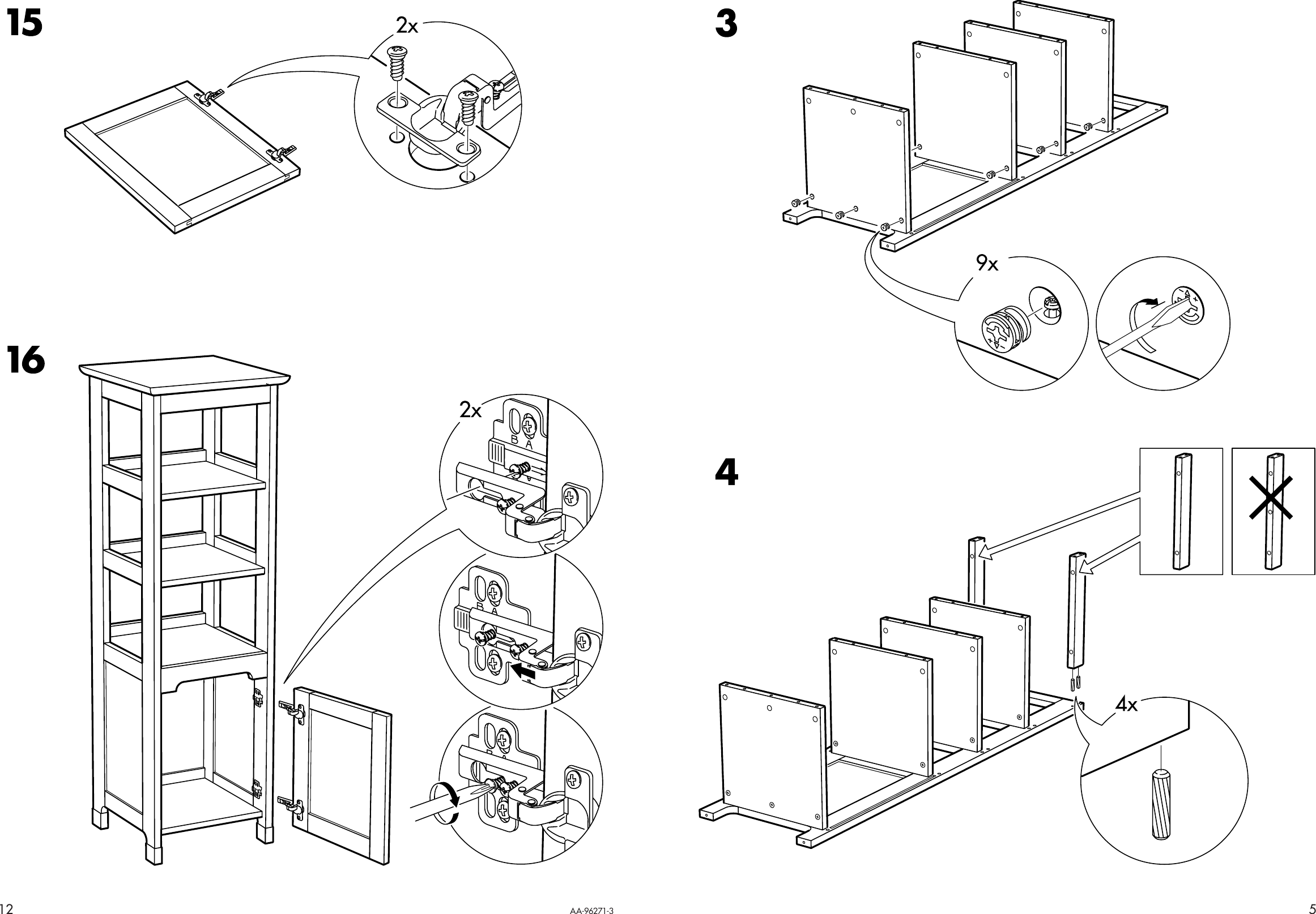 Page 5 of 8 - Ikea Ikea-Freden-Shelving-Unit-Assembly-Instruction