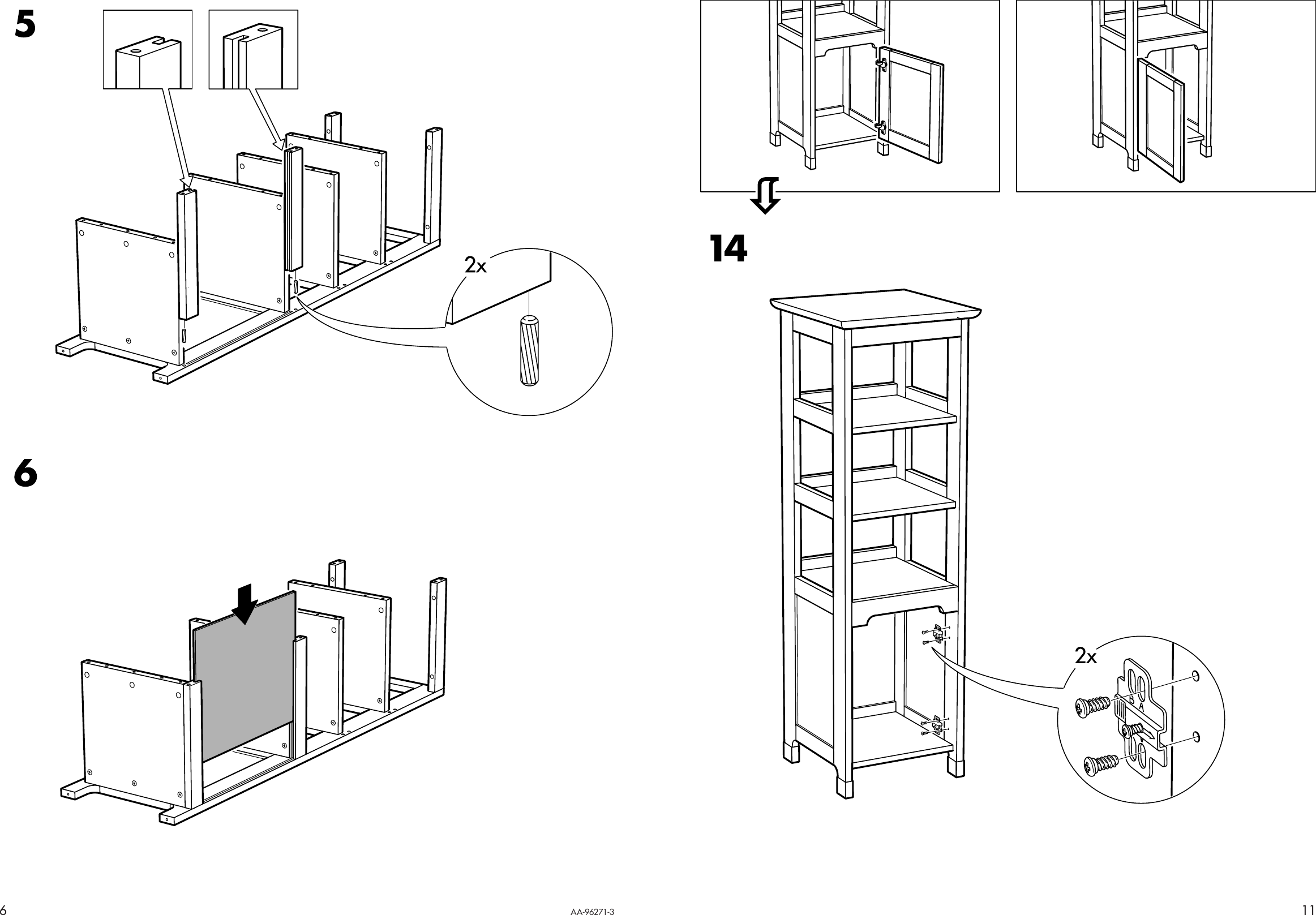 Page 6 of 8 - Ikea Ikea-Freden-Shelving-Unit-Assembly-Instruction