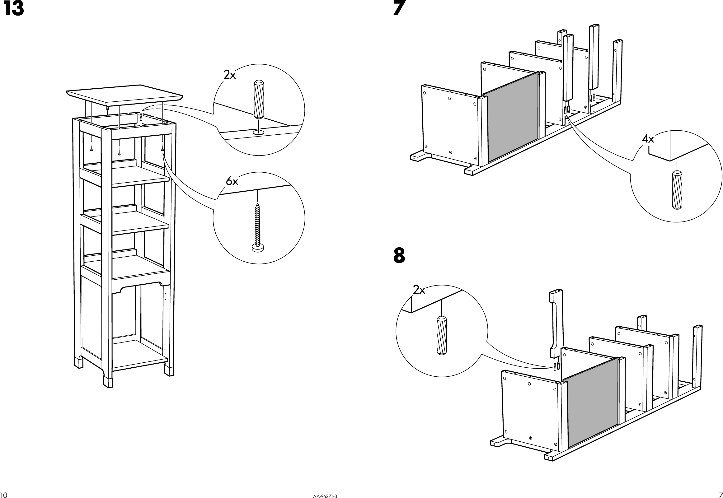 Page 7 of 8 - Ikea Ikea-Freden-Shelving-Unit-Assembly-Instruction