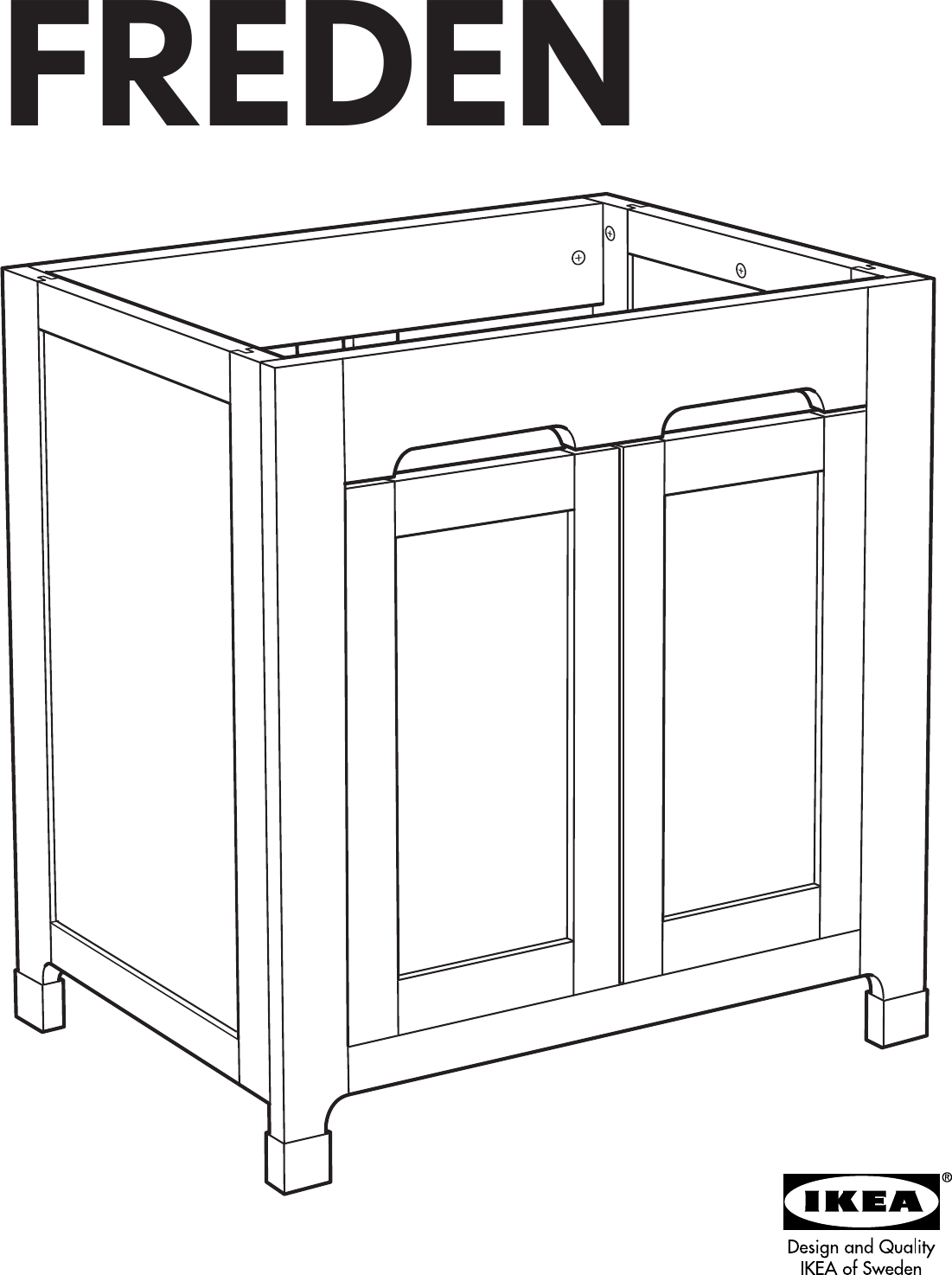 Ikea Freden Sink Cabinet Assembly Instruction