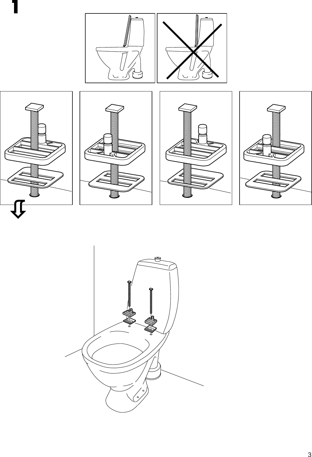Page 3 of 8 - Ikea Ikea-Freden-Toilet-Seat-Assembly-Instruction
