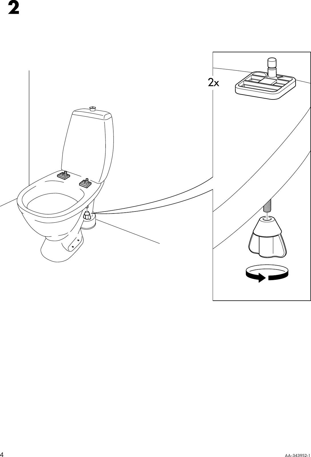 Page 4 of 8 - Ikea Ikea-Freden-Toilet-Seat-Assembly-Instruction