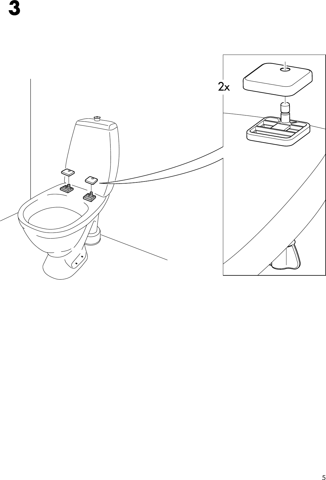 Page 5 of 8 - Ikea Ikea-Freden-Toilet-Seat-Assembly-Instruction