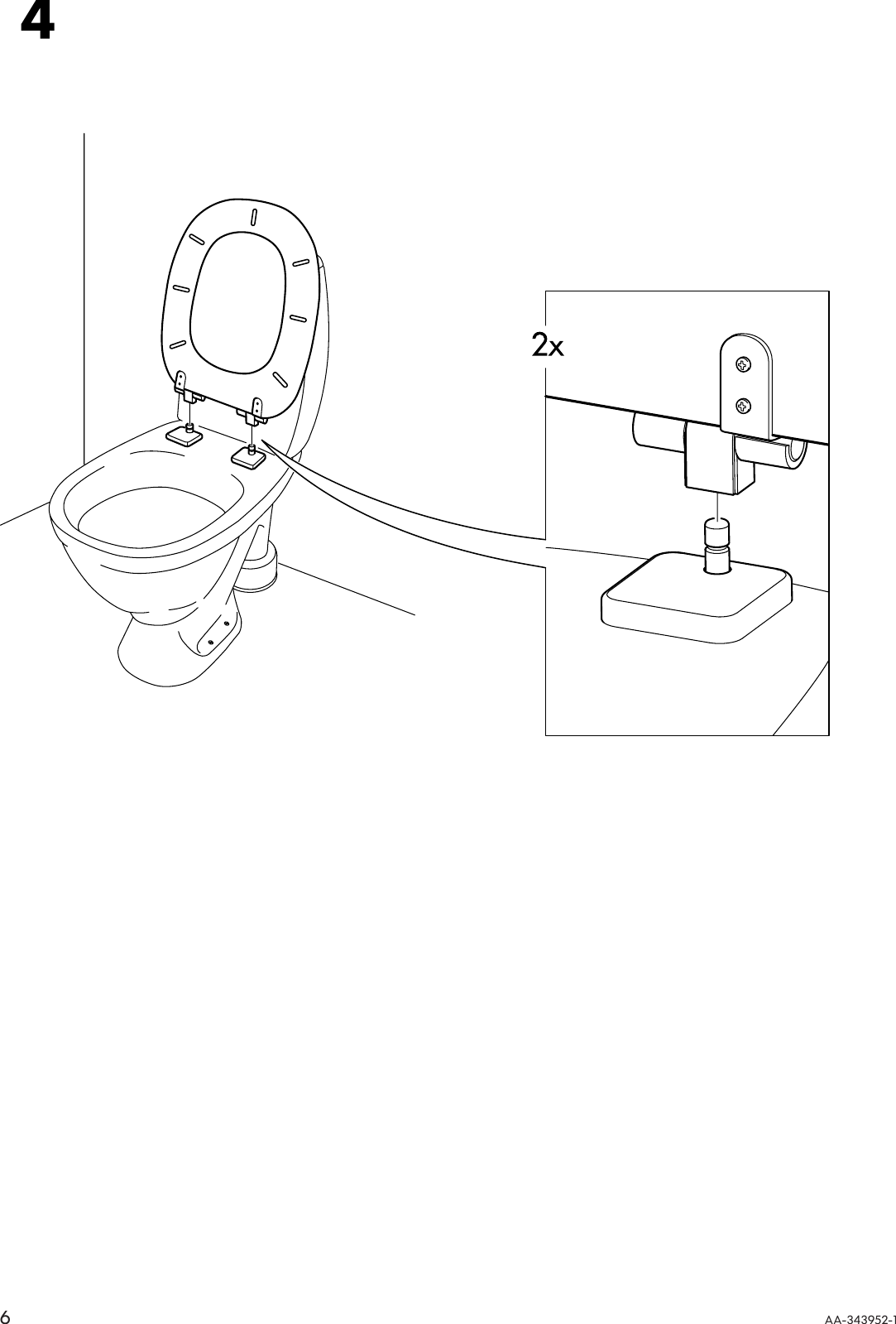 Page 6 of 8 - Ikea Ikea-Freden-Toilet-Seat-Assembly-Instruction