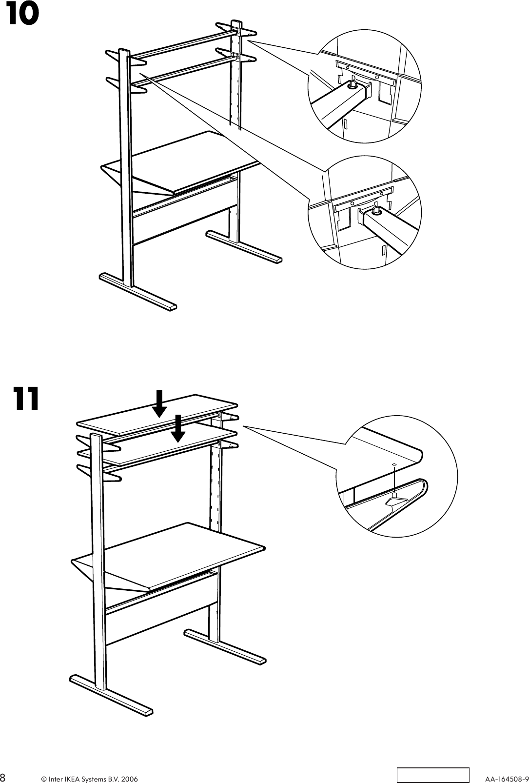 Page 8 of 8 - Ikea Ikea-Fredrik-Computer-Workstation-39X24-Assembly-Instruction