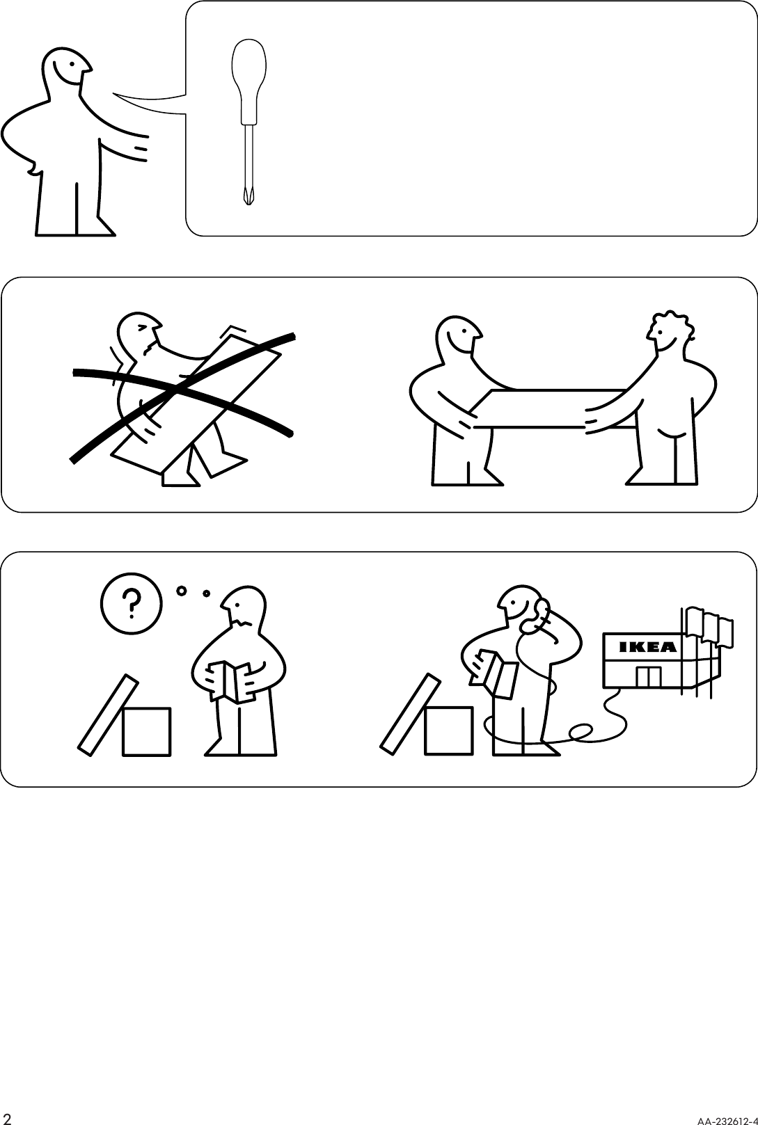 Page 2 of 12 - Ikea Ikea-Fredrik-Computer-Workstation-50X28-Assembly-Instruction