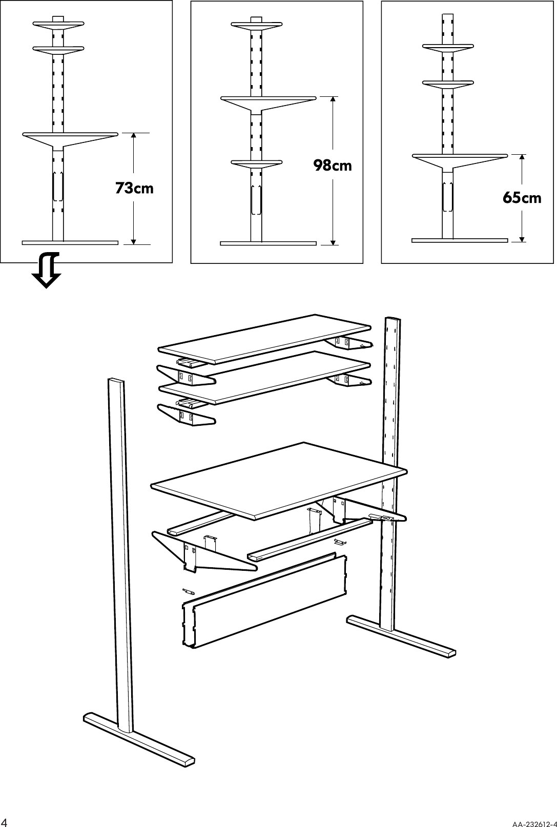 Page 4 of 12 - Ikea Ikea-Fredrik-Computer-Workstation-50X28-Assembly-Instruction