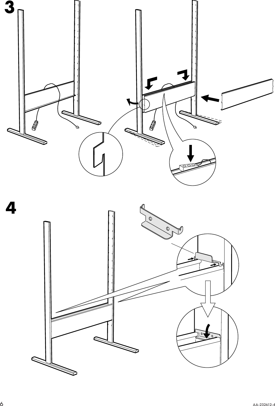 Page 6 of 12 - Ikea Ikea-Fredrik-Computer-Workstation-50X28-Assembly-Instruction
