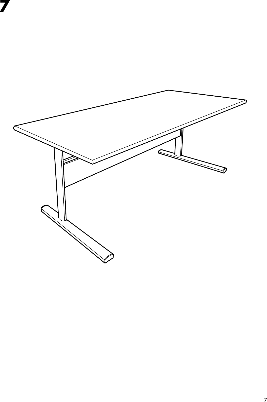 Page 7 of 8 - Ikea Ikea-Fredrik-Desk-55X28-Assembly-Instruction