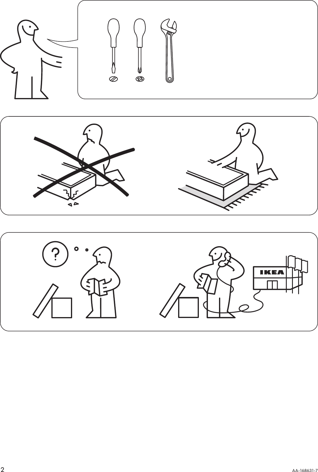 Page 2 of 8 - Ikea Ikea-Fusion-Tablel-4-Chairs-Assembly-Instruction
