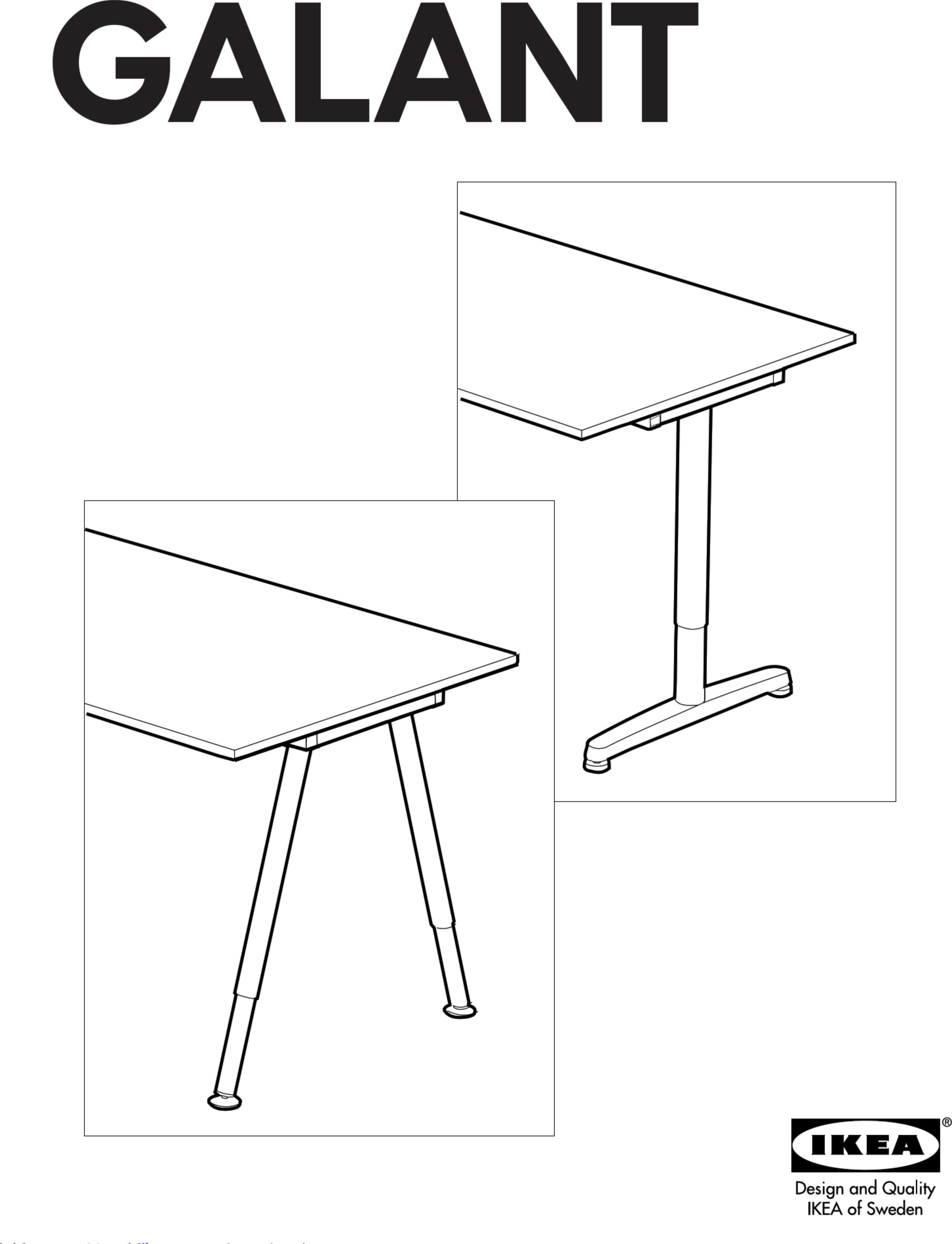 Ikea Galant Frame 63 Instructions Manual 1003134 User