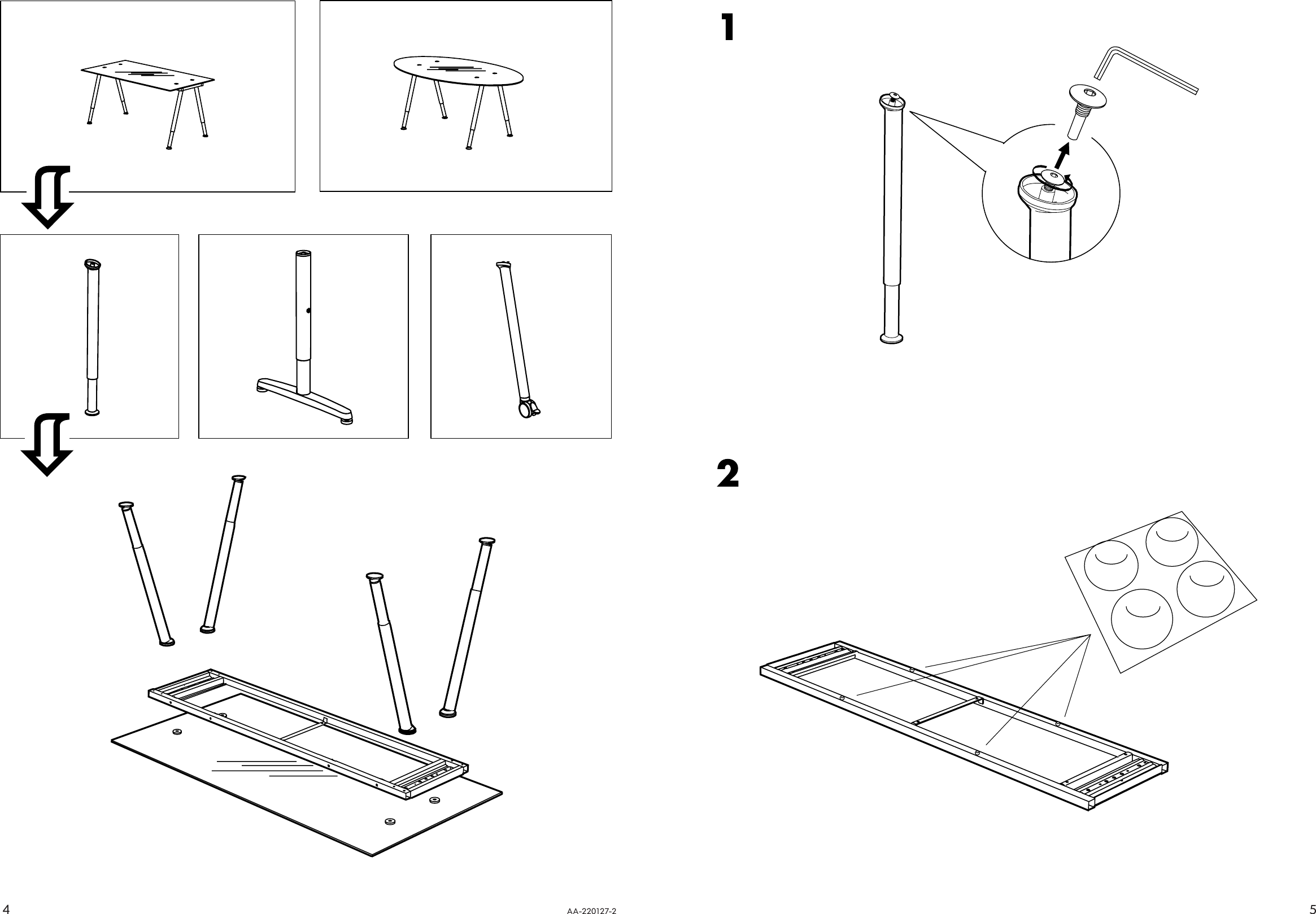 Page 4 of 4 - Ikea Ikea-Galant-Glass-Table-Top-Assembly-Instruction
